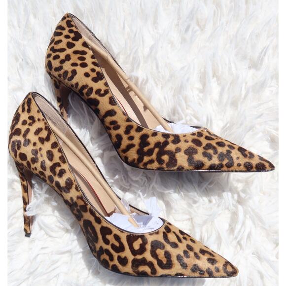 Steve Madden Shoes - Steve Madden Leopard Pony Hair Pointed Toe Stiletto Heels Pumps Women’s 11